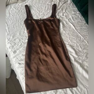 Zara Rich Brown Dress